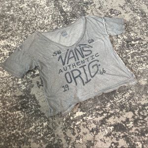 Van's Grey Crop Top